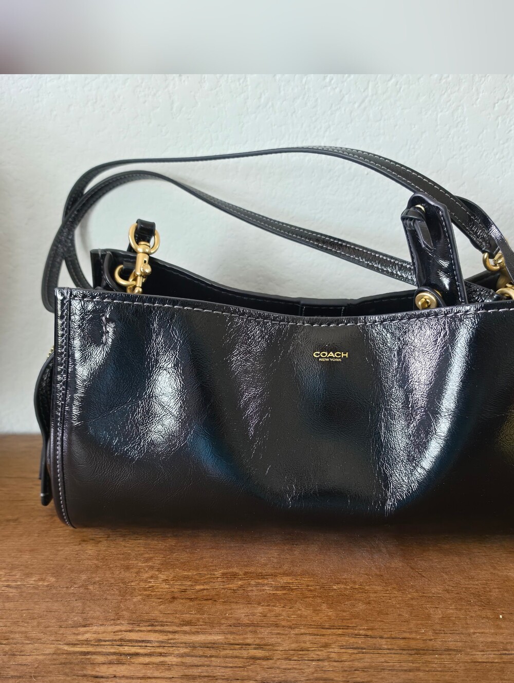 Coach Black Rogue 34 GLAZED